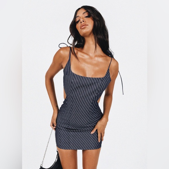 Lioness by Princess Polly Diez‎ mini denim dress size S - Picture 1 of 12